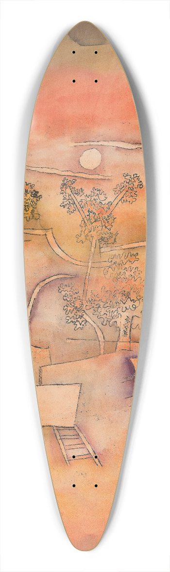 Paul Klee - Tree Culture 39.3 inch art pintail longboard deck
