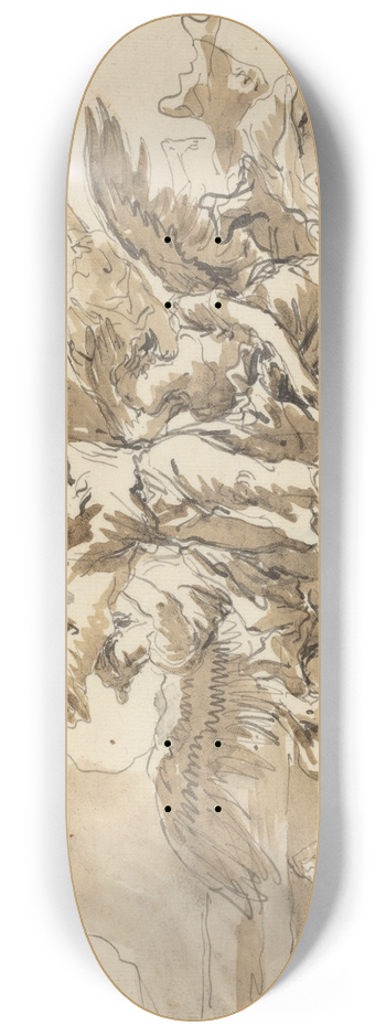 Giovanni Domenico Tiepolo - Creation of the Universe 8.25 inch art skate deck