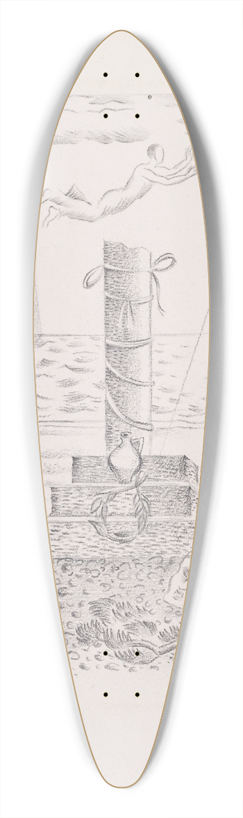 Paul Nash - Sorrow 39.3 inch art pintail longboard deck