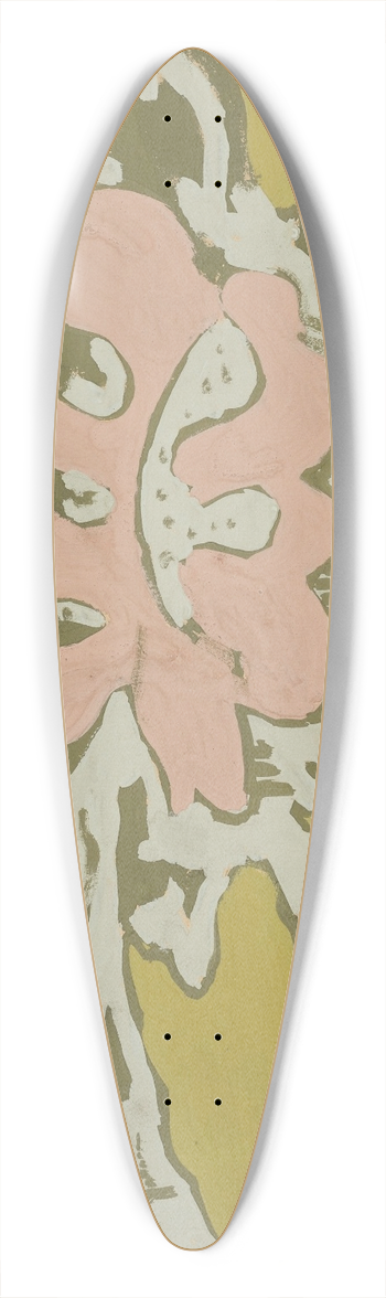 Paul Ranson - Nnuphars 39.3 inch art pintail longboard deck