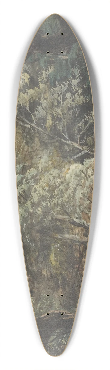 Paul Sandby - Windsor Great Park 39.3 inch art pintail longboard deck