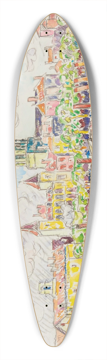 Paul Signac - Ciboure 39.3 inch art pintail longboard deck