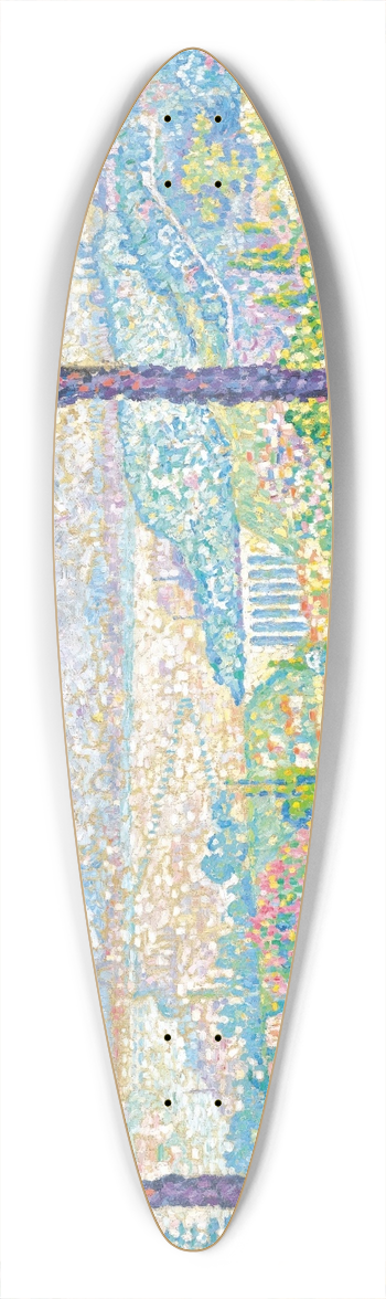 Paul Signac - Terrasse De Meudon 39.3 inch art pintail longboard deck