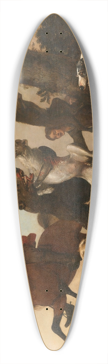 Paulus Potter - Bear Hunt 39.3 inch art pintail longboard deck