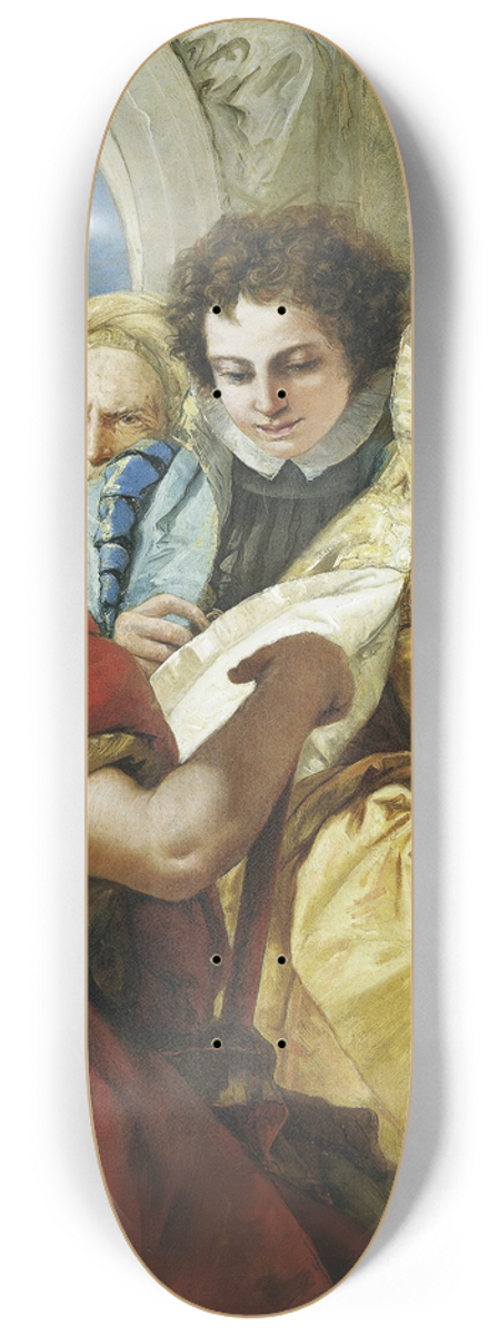 Giovanni Domenico Tiepolo - The Continence Of Scipio 8.25 inch art skate deck