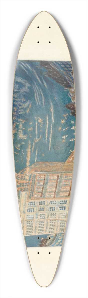 Paul Ward - Bandbox 39.3 inch art pintail longboard deck