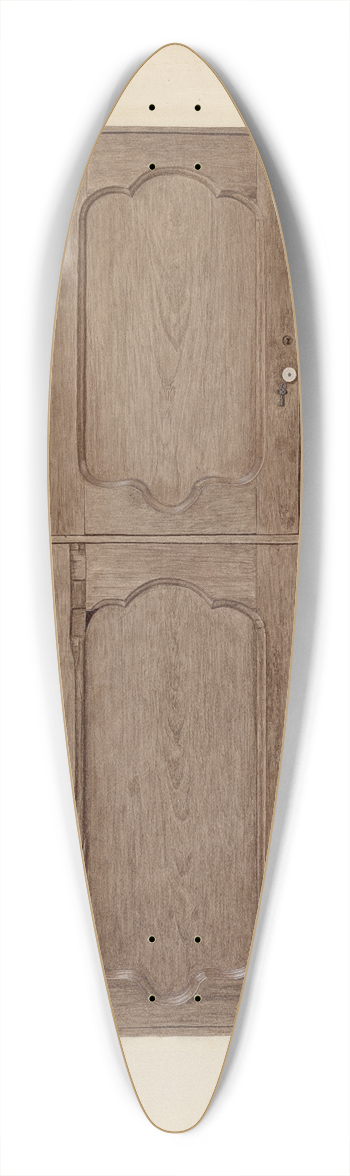 Pearl Davis - Three-cornered Safe 39.3 inch art pintail longboard deck