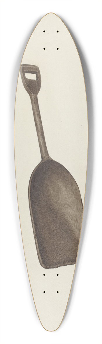 Pearl Davis - Wooden Grain Shovel 39.3 inch art pintail longboard deck