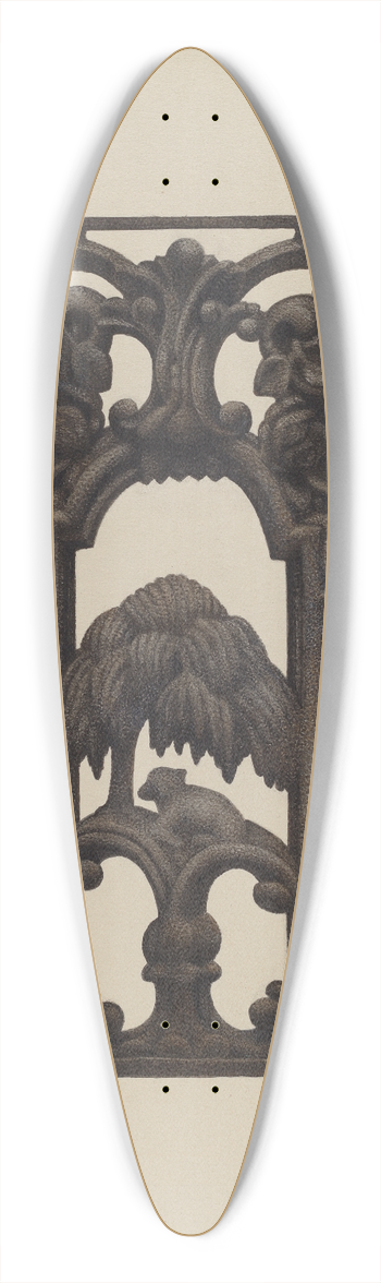 Pearl Torell - Cast Iron Fence 39.3 inch art pintail longboard deck