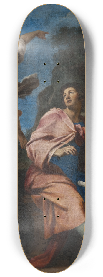 Giovanni Francesco Romanelli - Allegory over Poetry 8.25 inch art skate deck