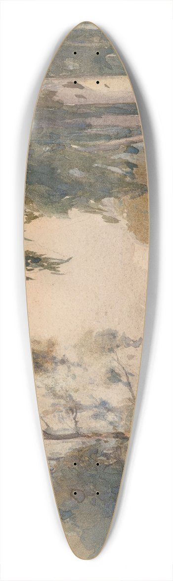 Percy Gray - Eucalyptus 39.3 inch art pintail longboard deck