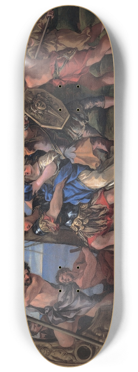 Giovanni Francesco Romanelli - The Elena kidnapping 8.25 inch art skate deck