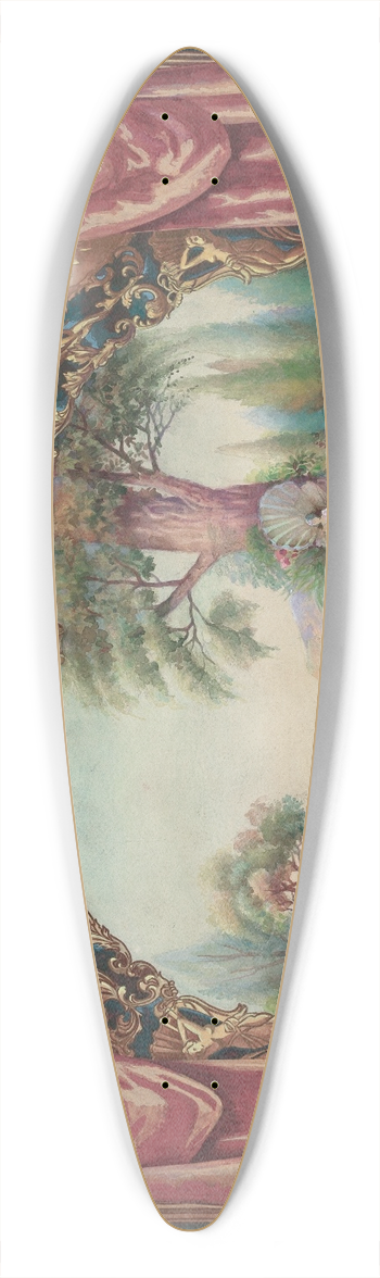Perkins Harnly - Backdrop for Vaudeville Stage 39.3 inch art pintail longboard deck