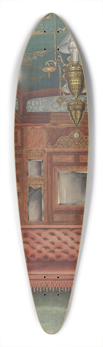 Perkins Harnly - Pullman Coach 39.3 inch art pintail longboard deck