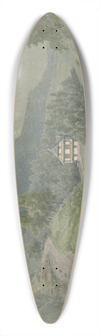 Peter Burnitz - Partie aus dem Odenwald 39.3 inch art pintail longboard deck