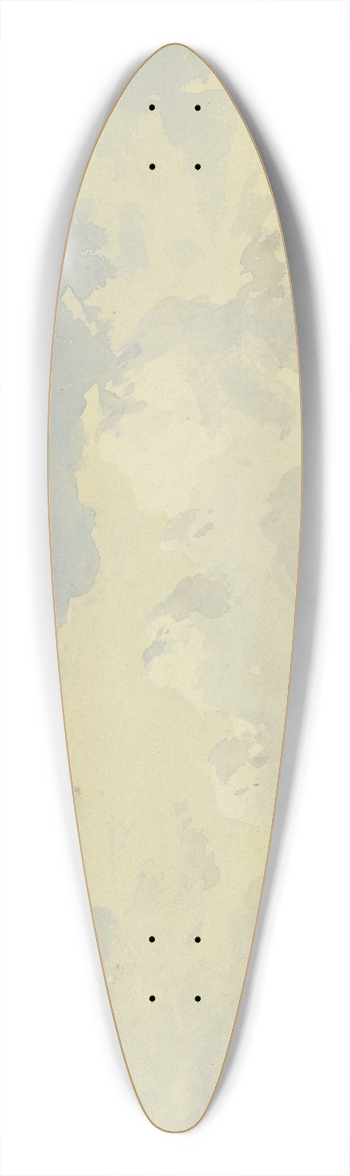 Peter Burnitz - Studies of clouds 39.3 inch art pintail longboard deck