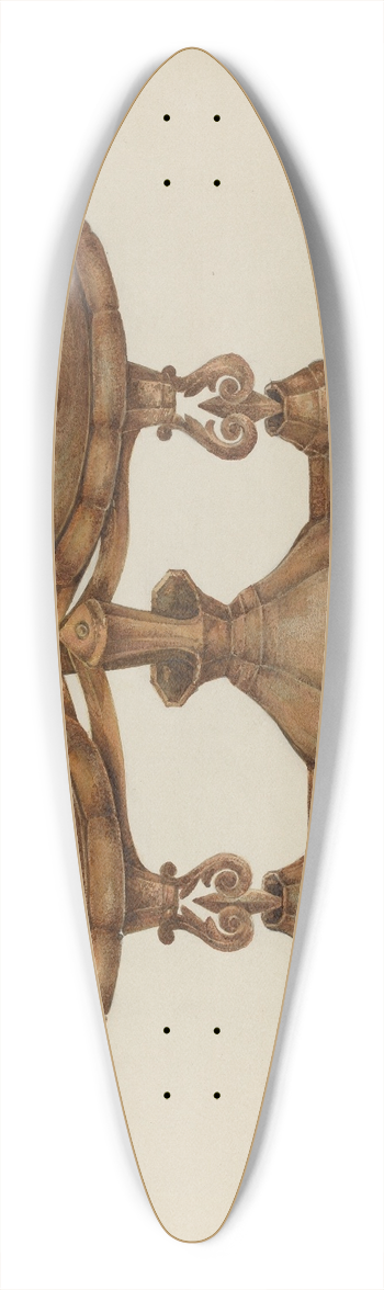 Peter Connin - Scales 39.3 inch art pintail longboard deck