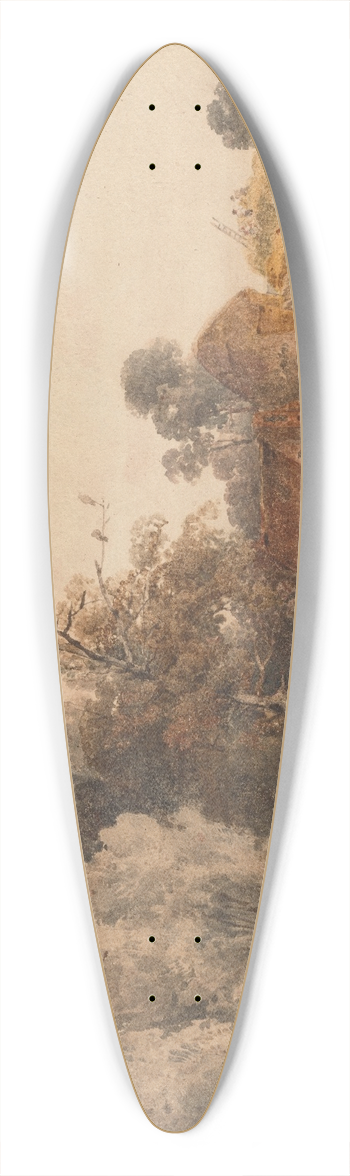 Peter DeWint - Harvest Time. 39.3 inch art pintail longboard deck