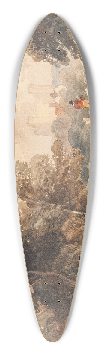 Peter De Wint - Landscape 39.3 inch art pintail longboard deck
