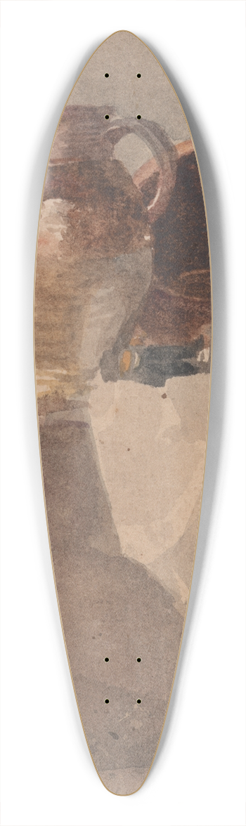 Peter DeWint - Still Life with a Jug and Copper Pan 39.3 inch art pintail longboard deck