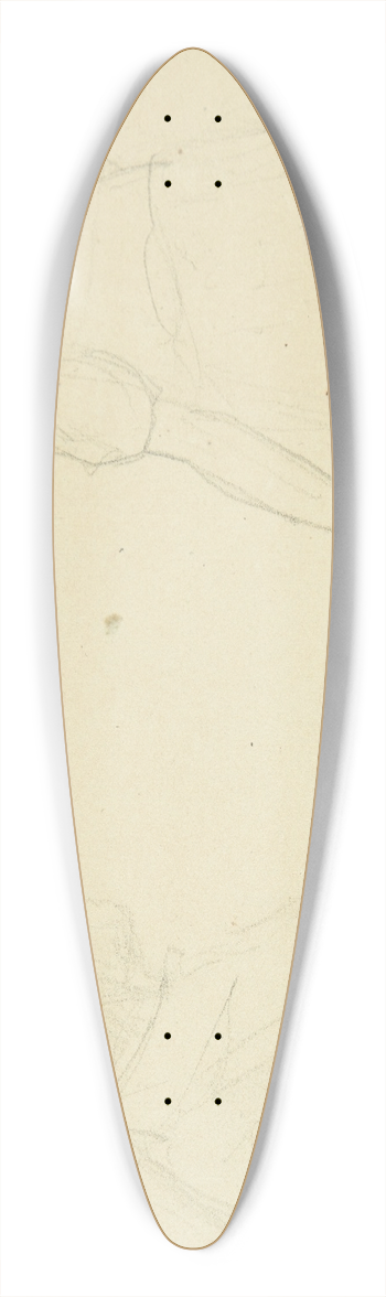 Peter Hansen - Studie af kunstneren hustru og datter 39.3 inch art pintail longboard deck