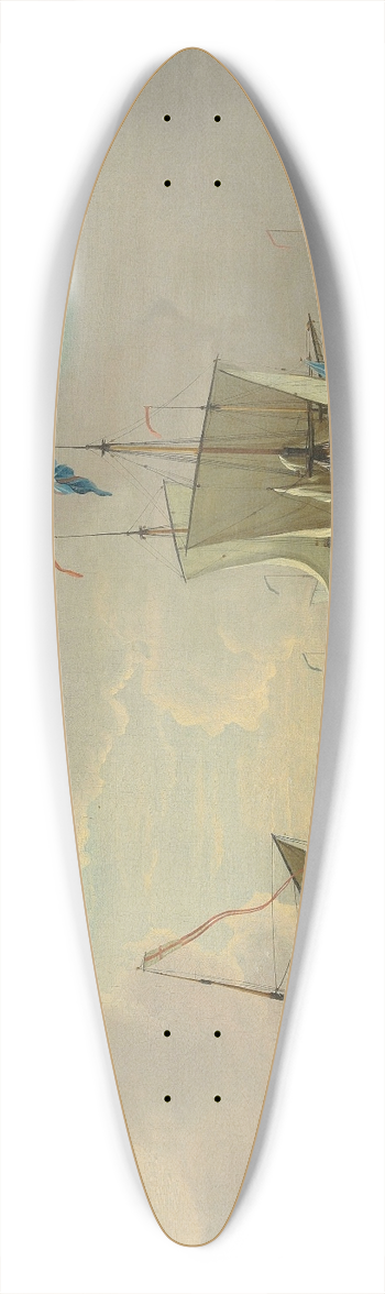 Peter Monamy - The morning gun 39.3 inch art pintail longboard deck