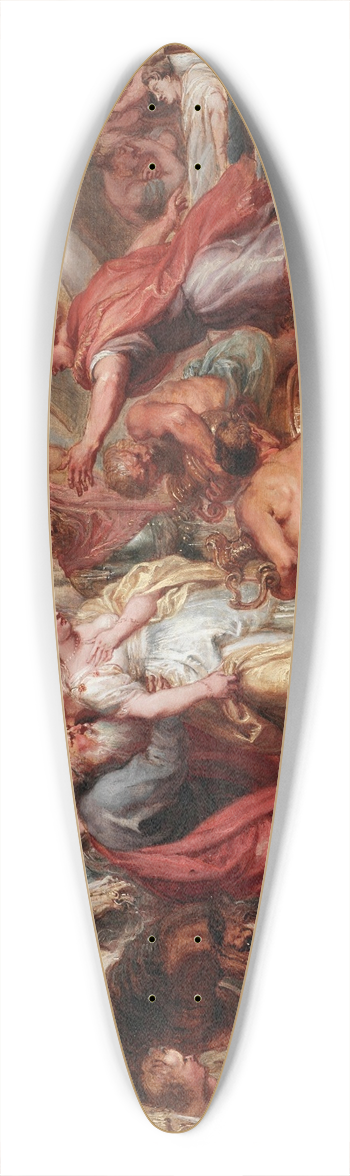 Peter Paul Rubens - Briseis Given Back to Achilles 39.3 inch art pintail longboard deck