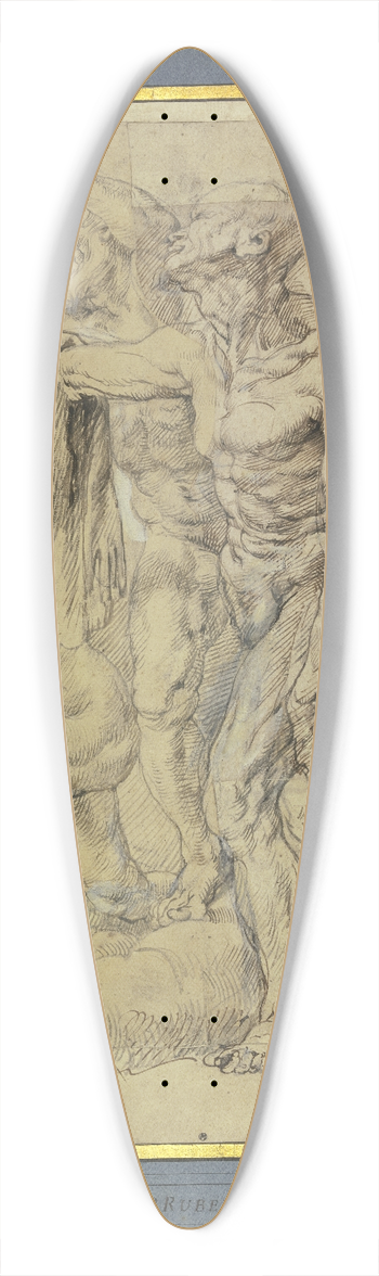 Peter Paul Rubens - Eva, Maria Magdalena, der Heilige Bartholomus und ein weiterer fr ein Jngstes Gericht 39.3 inch art pintail longboard deck