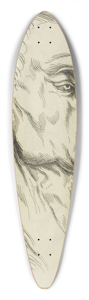 Peter Paul Rubens - Head of a man 39.3 inch art pintail longboard deck
