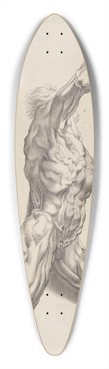 Peter Paul Rubens - Nude Study 39.3 inch art pintail longboard deck