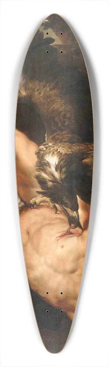 Peter Paul Rubens - Prometheus Bound 39.3 inch art pintail longboard deck