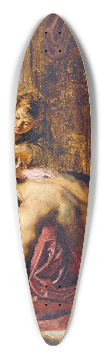 Peter Paul Rubens - Samson and Delilah 39.3 inch art pintail longboard deck
