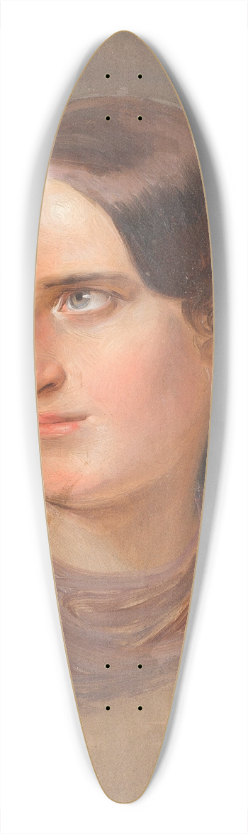 Peter von Cornelius - Lady portrait 39.3 inch art pintail longboard deck
