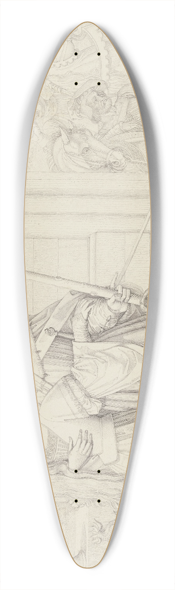 Peter von Cornelius - Siegfrieds Abschied von Kriemhilde 39.3 inch art pintail longboard deck