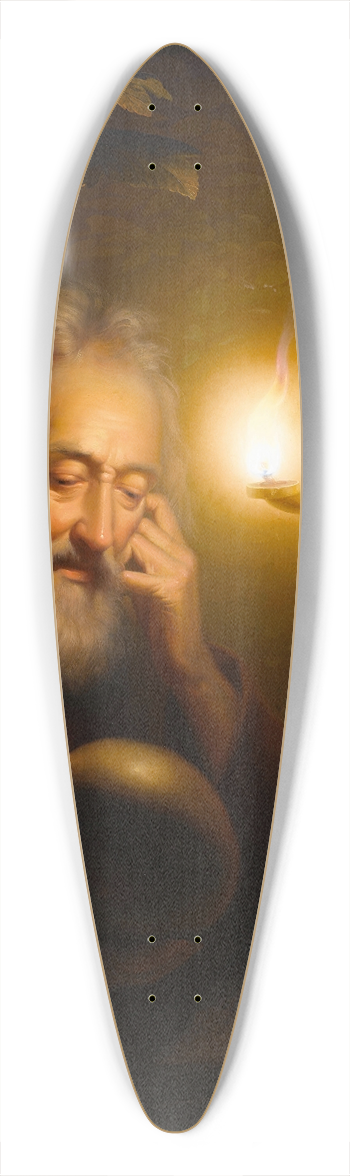 Petrus van Schendel - Saint Jerome 39.3 inch art pintail longboard deck