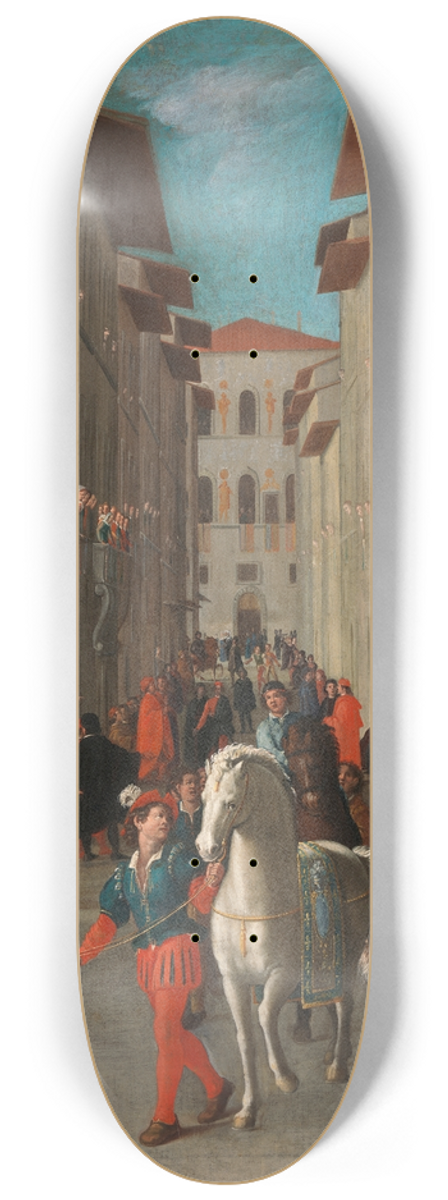Giovanni Maria Butteri - The Return from the Palio 8.25 inch art skate deck