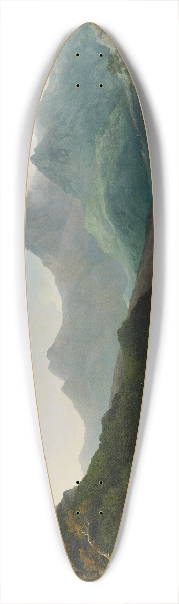 Philip James de Loutherbourg - Snowdon from Capel Curig 39.3 inch art pintail longboard deck