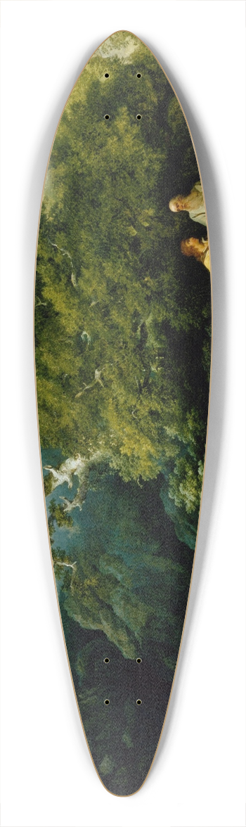 Philip James de Loutherbourg - The Hermit 39.3 inch art pintail longboard deck