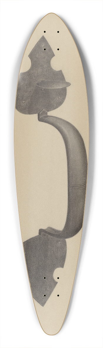 Philip Johnson - Door Handle with Thumb Press 39.3 inch art pintail longboard deck