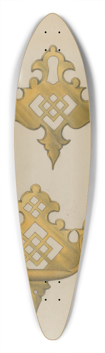 Philip Johnson - Drawer Pull 39.3 inch art pintail longboard deck