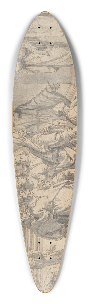 Philippe de Champaigne - The Presentation of the Virgin 39.3 inch art pintail longboard deck