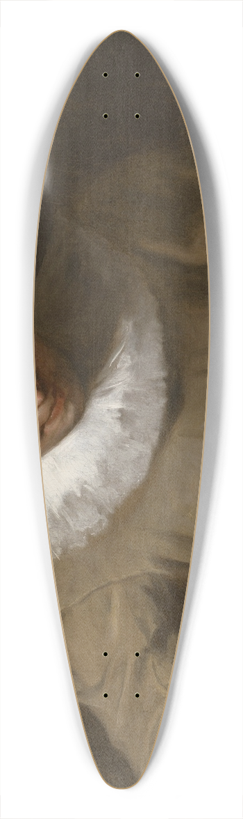 Philippe Mercier - Pierrot Catching a Fly 39.3 inch art pintail longboard deck