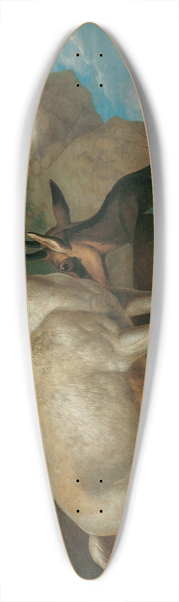 Philipp Ferdinand de Hamilton - Drei Gemsen Und Eine Amsel 39.3 inch art pintail longboard deck