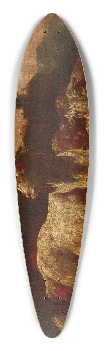 Philipp Peter Roos - Goats and Sheep 39.3 inch art pintail longboard deck