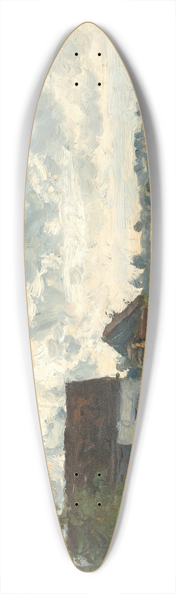 Philipp Rth - A River Landscape in Vtting 39.3 inch art pintail longboard deck