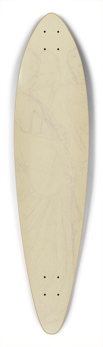 Philipp Veit - Four clergymen 39.3 inch art pintail longboard deck