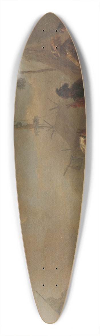 Philips Wouwerman - An Army Camp 39.3 inch art pintail longboard deck
