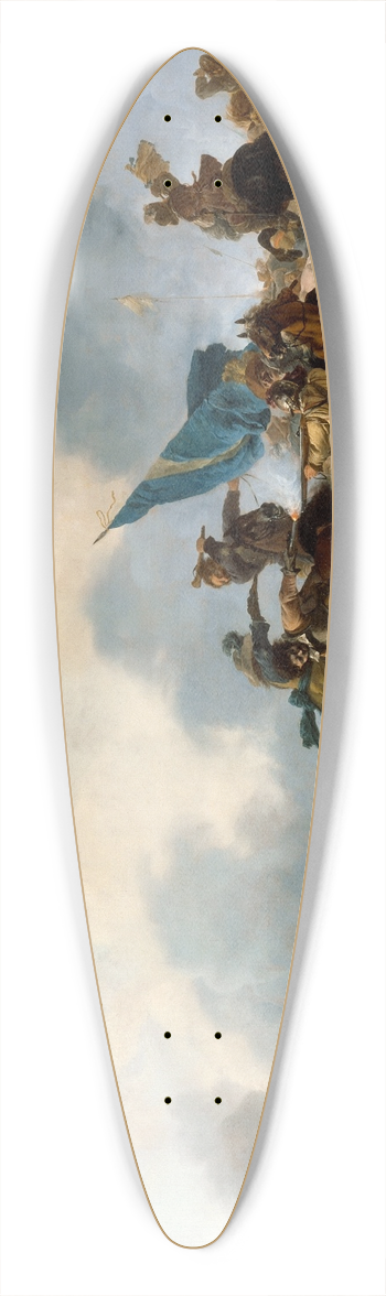 Philips Wouwerman - Battle Scene 39.3 inch art pintail longboard deck