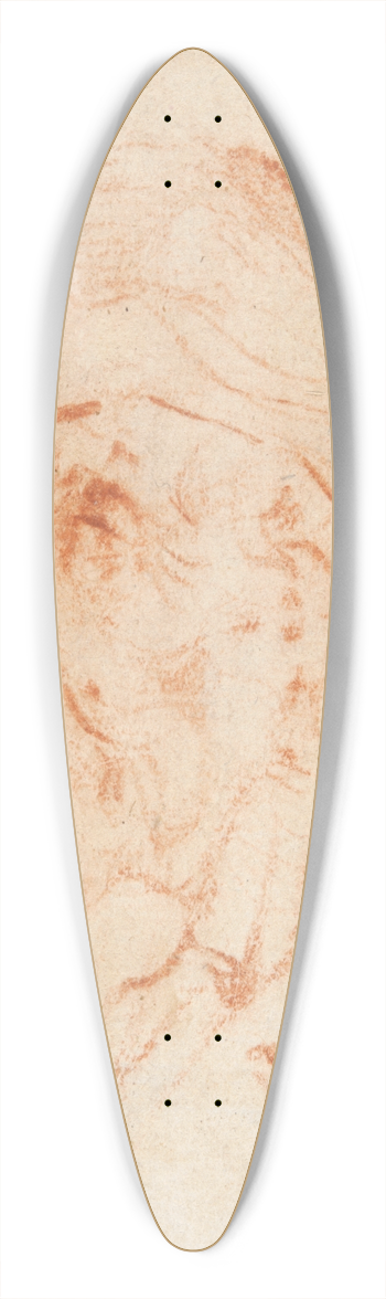 Pier Leone Ghezzi - Head of a Man inProfile 39.3 inch art pintail longboard deck
