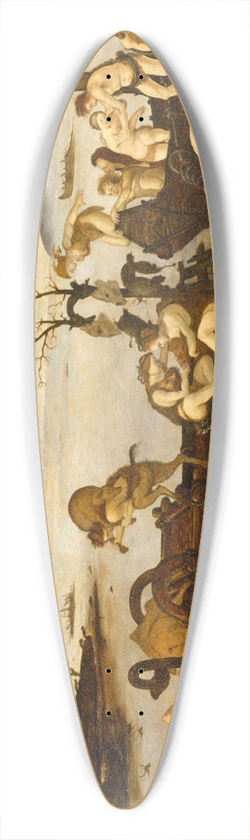 Piero di Cosimo - The Return from the Hunt 39.3 inch art pintail longboard deck